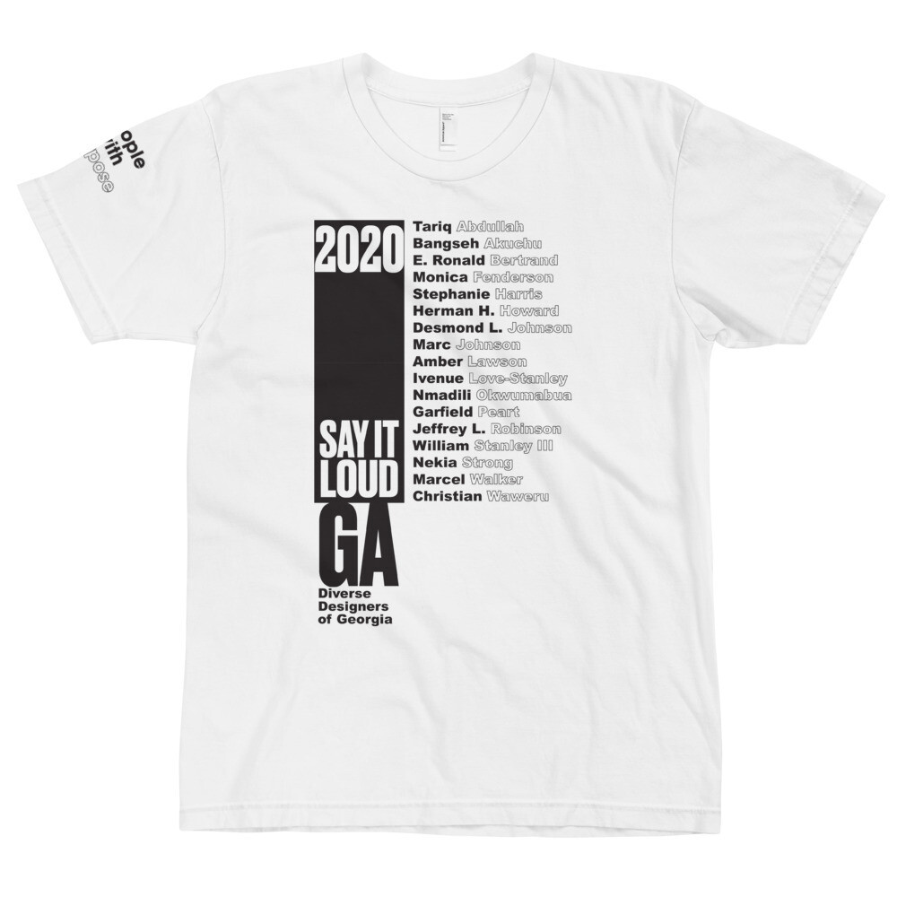 SAY IT LOUD - Georgia Winner BLACK Logo T-Shirt