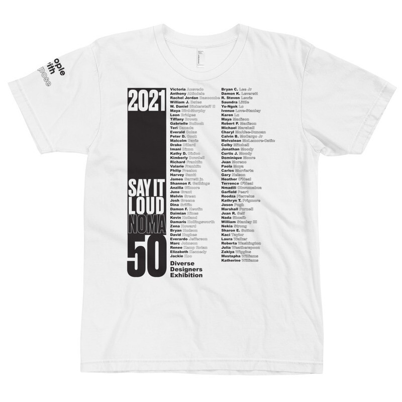 SAY IT LOUD - NOMA 50th Winner BLACK Logo T-Shirt