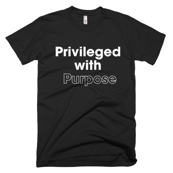 Privileged With Purpose - WHITE Graphic T-Shirt