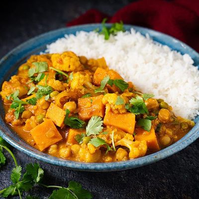 Halal Chicken Curry white rice