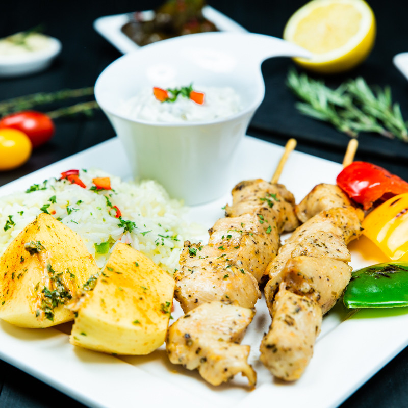 Halal Chicken Souvlaki