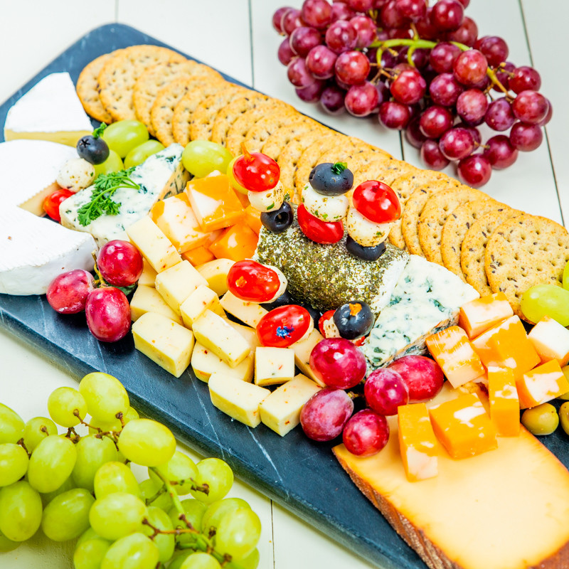 Golden Cheese and Cracker Platter