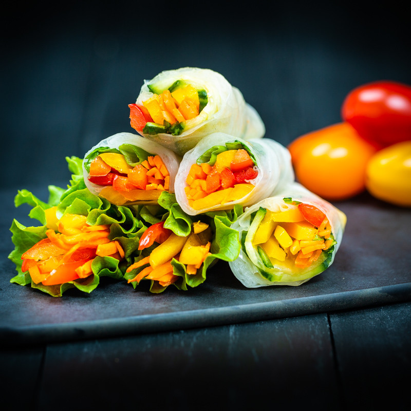 Mini Veggie Rice Wraps