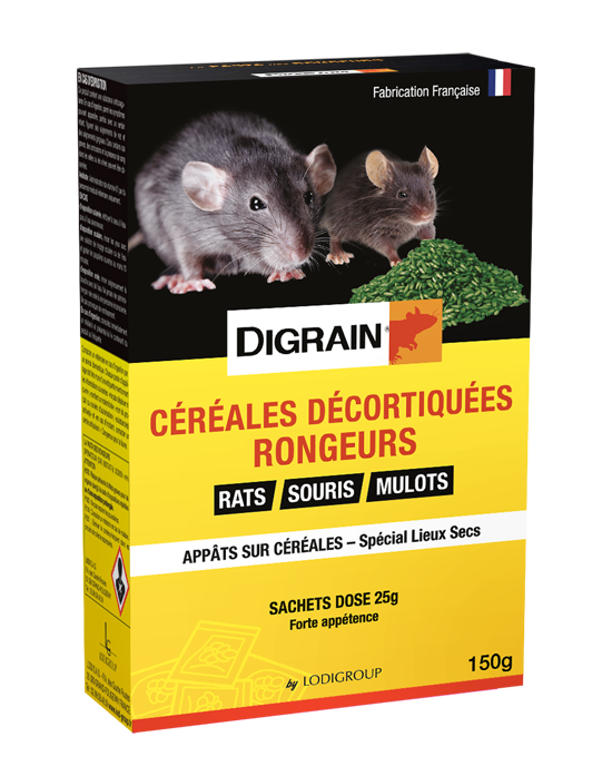 RATS SOURIS CEREALES - 6 X 25 G - ENTRETIEN