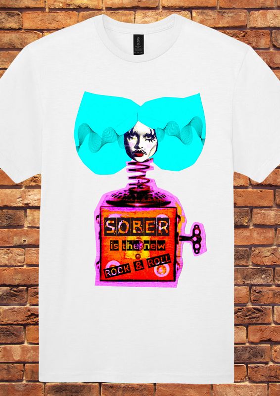 "Sober is the New Rock'n'Roll" T-shirt - Unisex