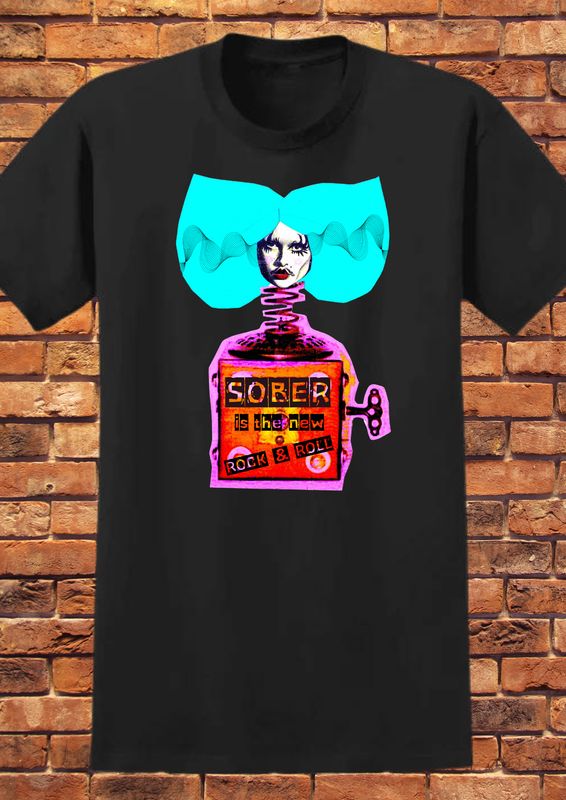 "Sober is the New Rock'n'Roll" T-shirt - Unisex