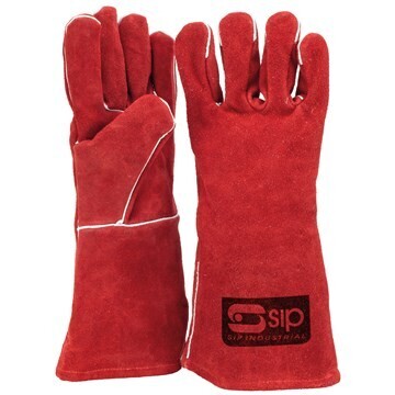RED Welding Gauntlet Gloves Size10