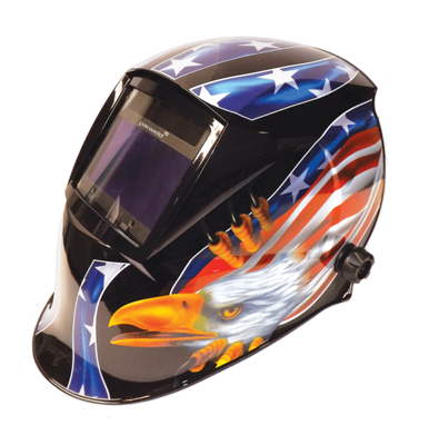 Parweld XR938H/E Large View Light Reactive Welding and Grinding Helmet Eagle Design