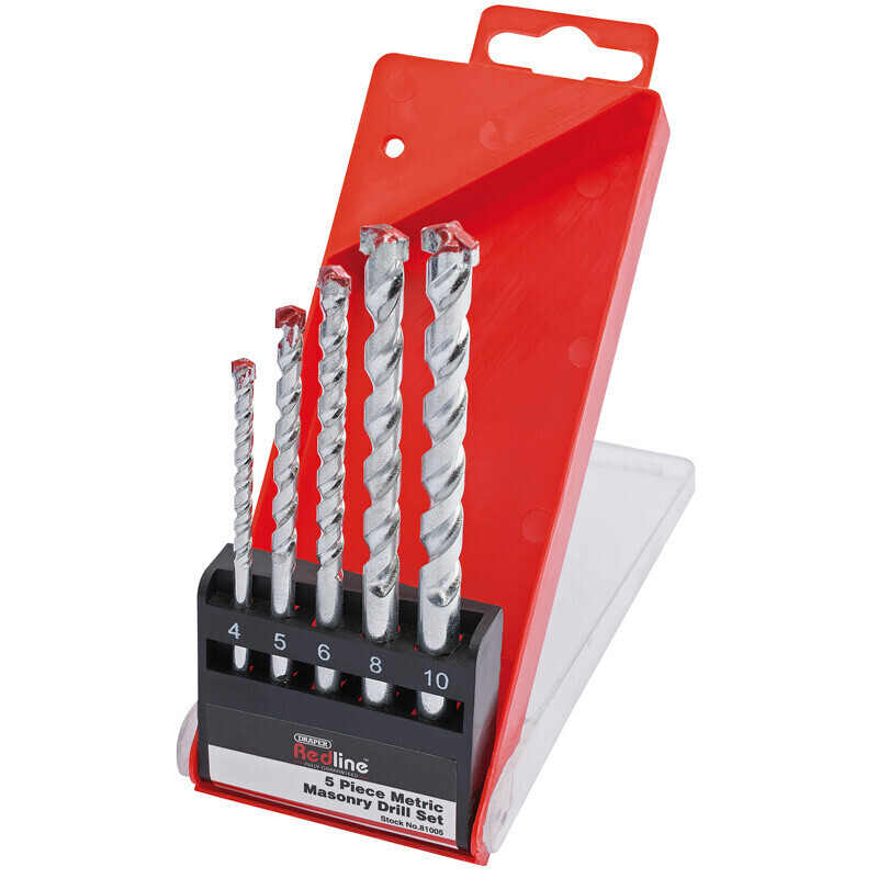 Draper Redline Metric Masonry Drill Set (5 Piece)