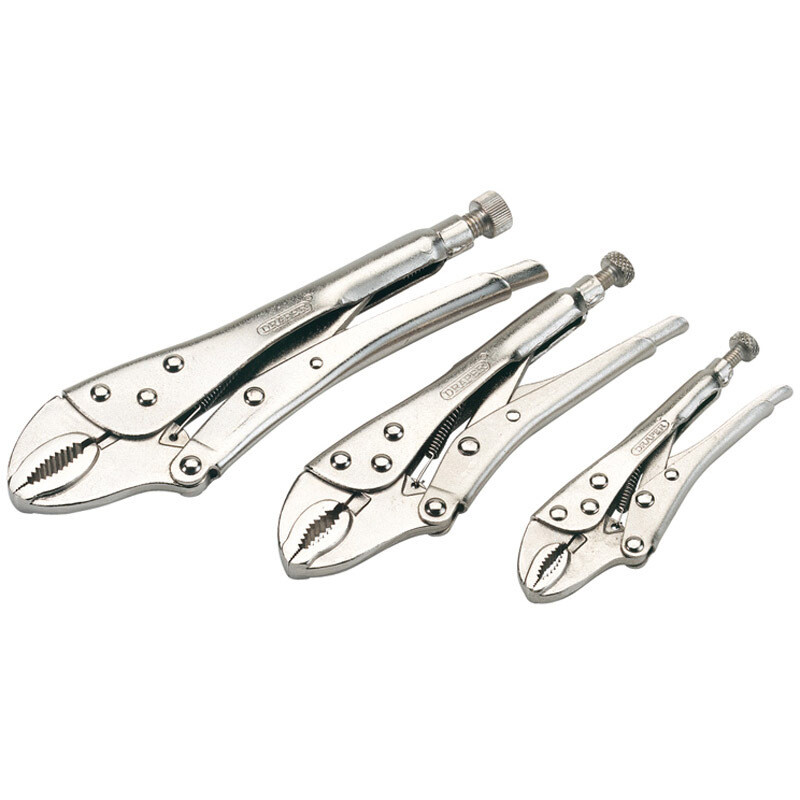 curved jaw self grip pliers set