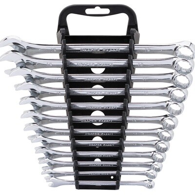 draper expert hi-torq metric combination spanner set 8 - 19mm 12 pieces
