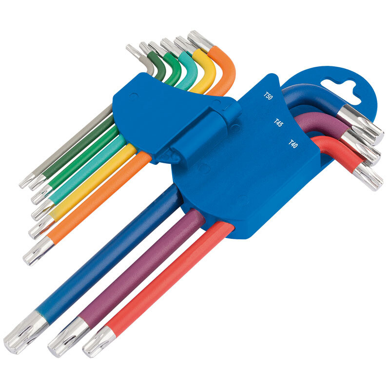 draper tx-star metric coloured long arm key set
