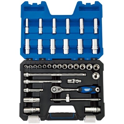 Metric Socket Set, 3/8&quot; Sq. Dr. (36 Piece)