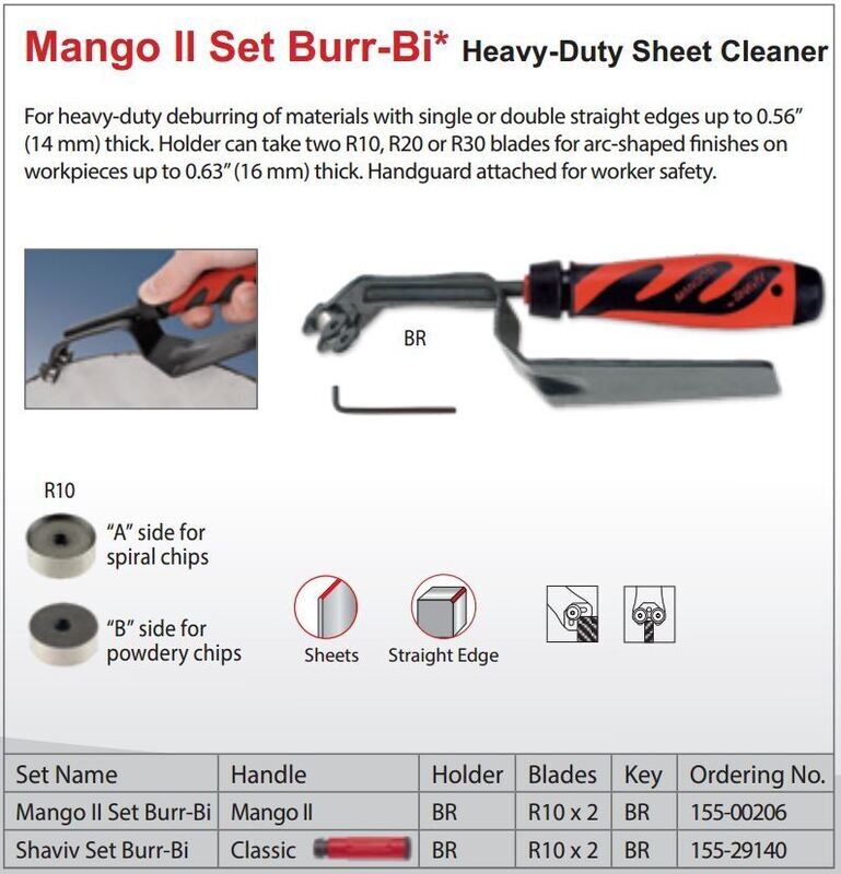 Mango ll Set Burr-Bi* Heavy-Duty Sheet Cleaner