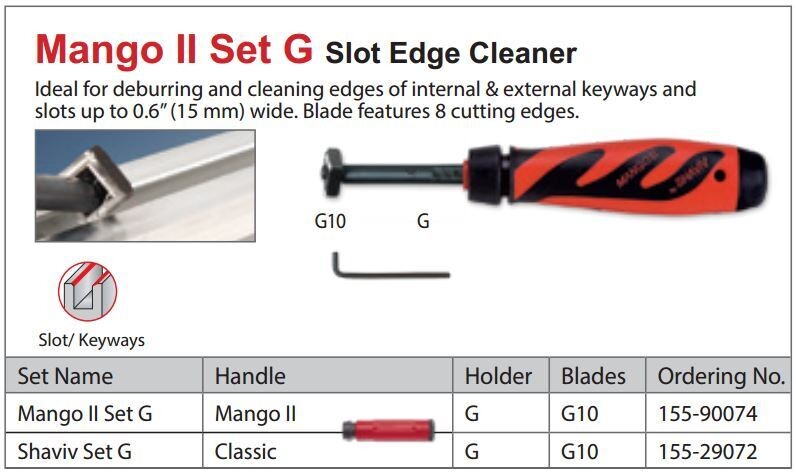 Mango II Set G Slot Edge Cleaner