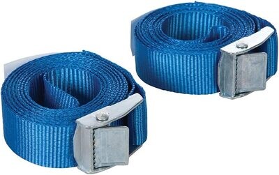 Silverline Cam Buckle Tie Down Strap 2pk 2.5m x 25mm