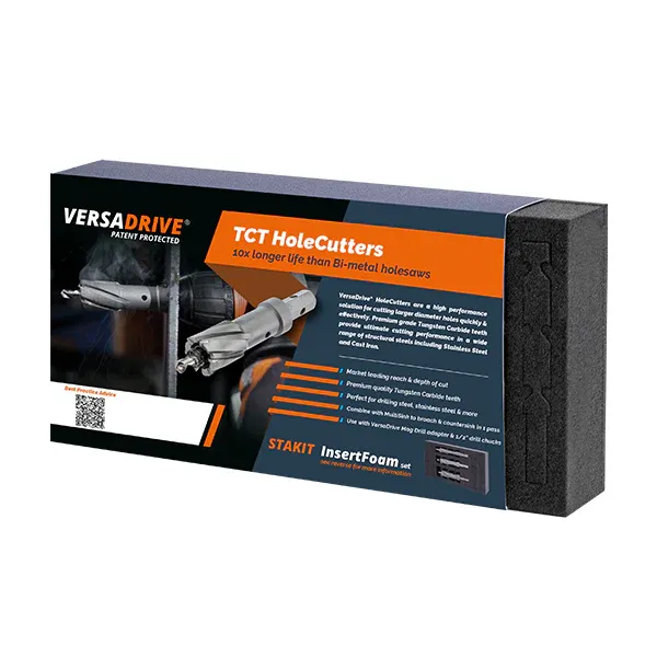 VersaDrive® TCT HoleCutter 5 Piece Set (14, 17, 18, 21, 22mm) 101030-SET2