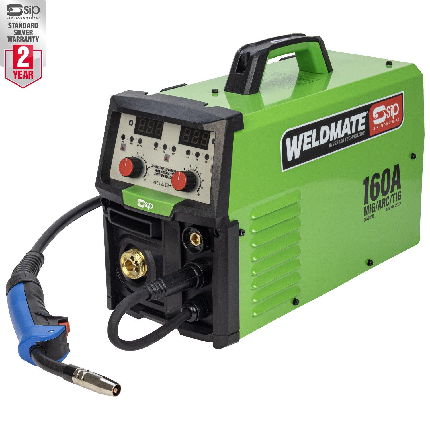 sip weldmate autoplus 160a mig arc tig welder