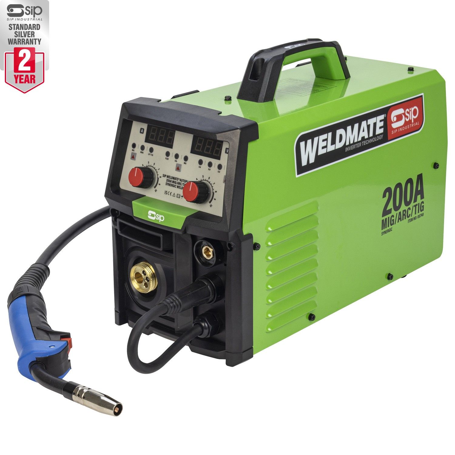 sip weldmate autoplus 200a mig arc tig welder