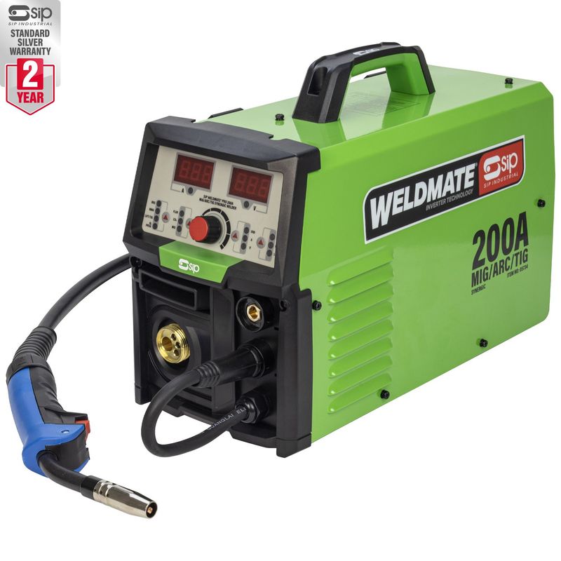 sip weldmate pro 200a mig arc tig welder