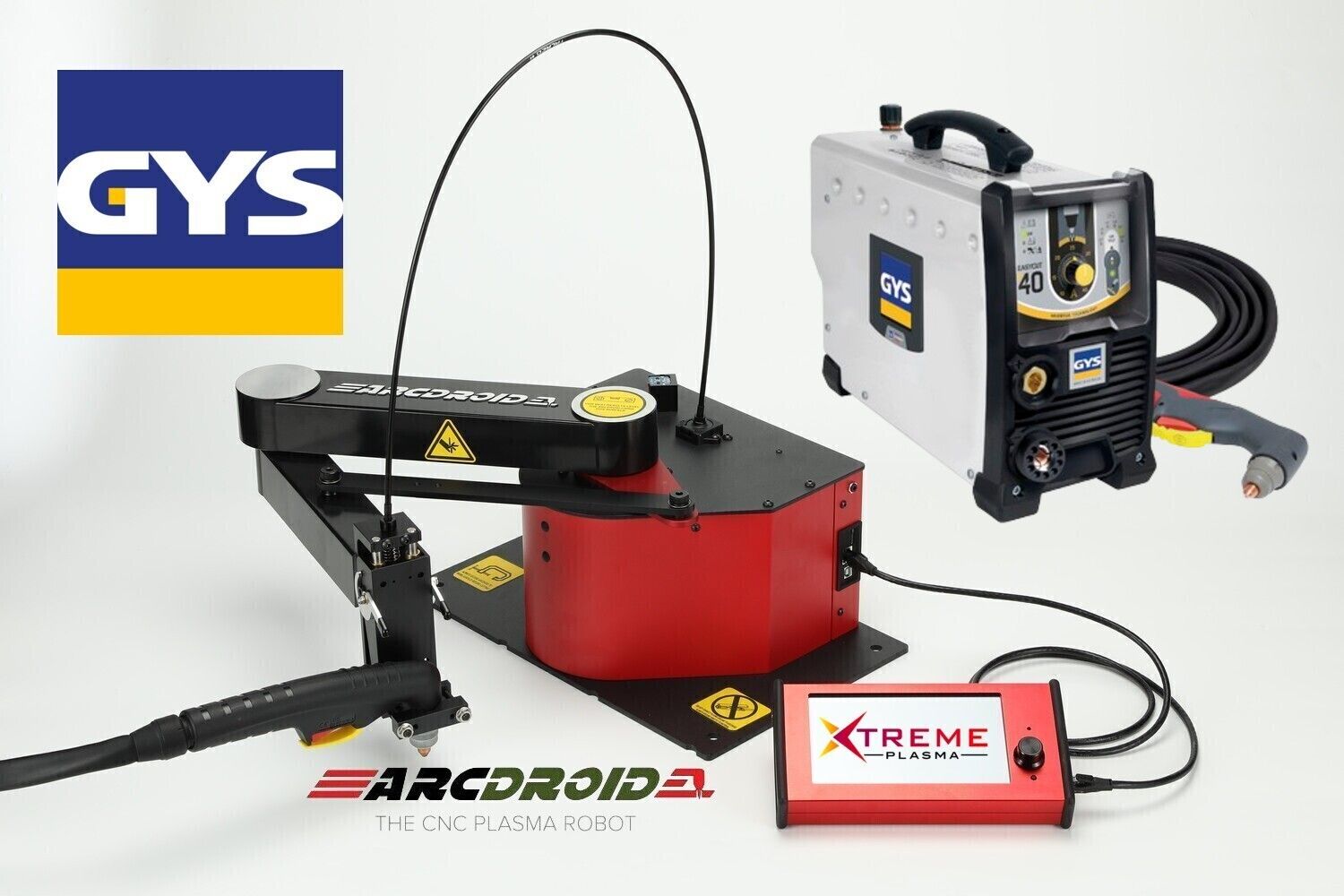 arcdroid cnc plasma robot &amp; gys plasma cutter