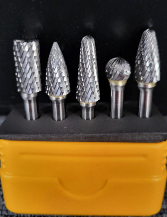 hard metal carbide burr set 6mm spindle