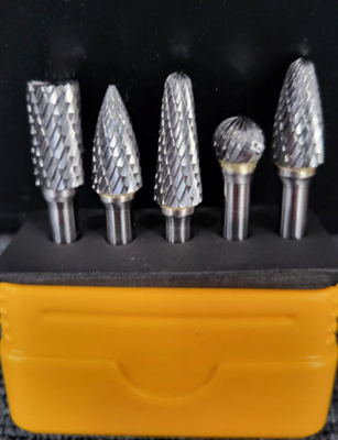hard metal carbide burr set 6mm spindle