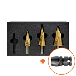 VersaDrive® TurboTip Impact ConeCutters  3pc set 23, 25, 32mm + FREE 1/2&quot; Impact Wrench Adapter