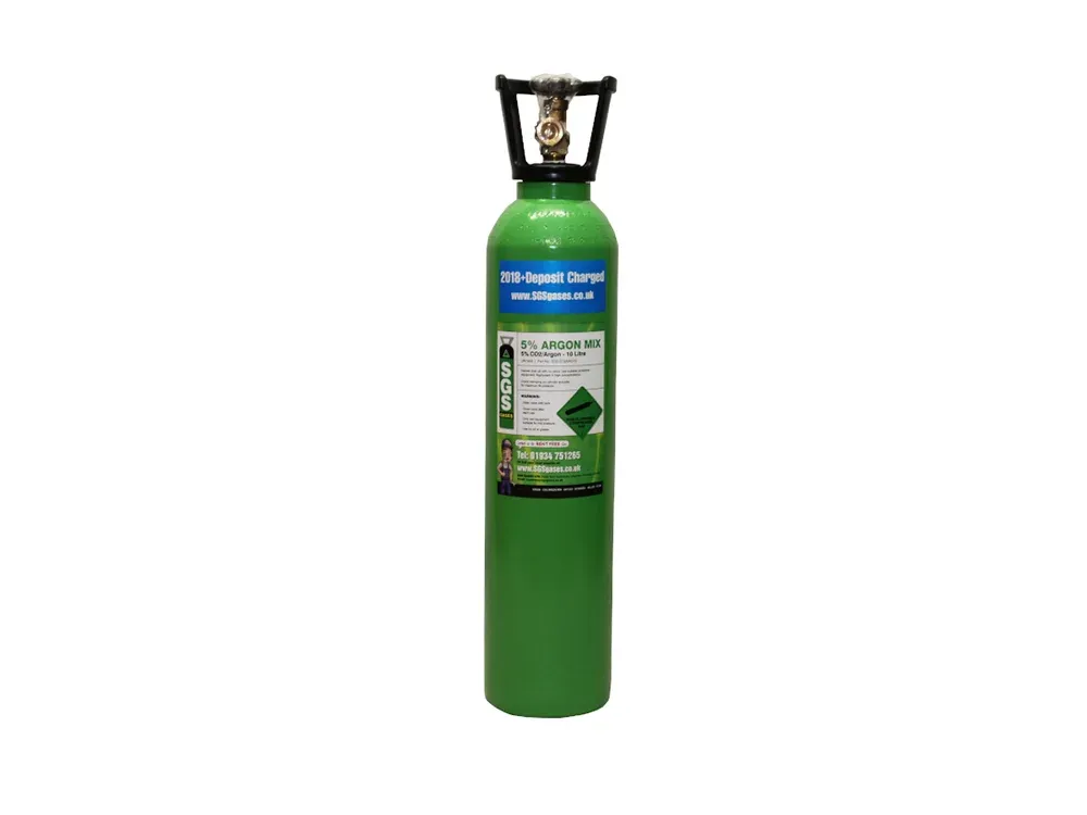 mig welding gas 10l 5% co2  argon cylinders deposit sgs image