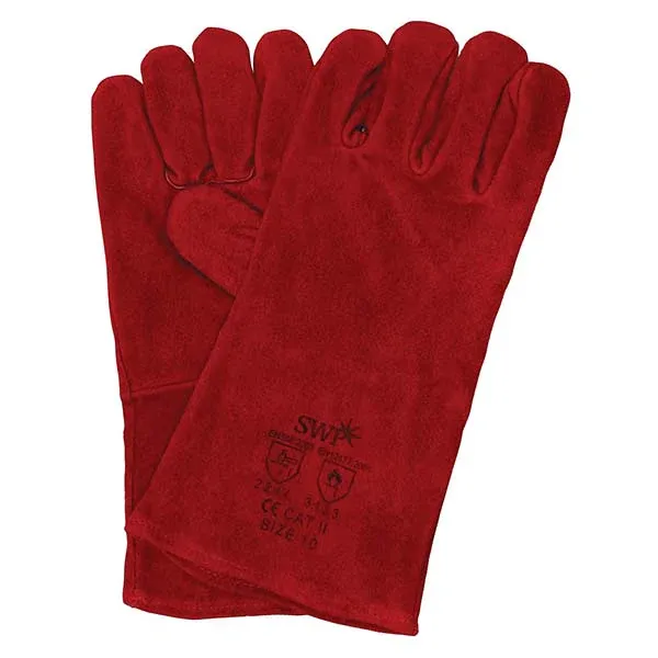 SWP Size 10 Red Lined MIG Gauntlet
