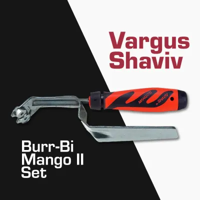 Vargus Shaviv Burr-Bi Heavy-Duty Sheet Cleaner Mango ll Deburring Set