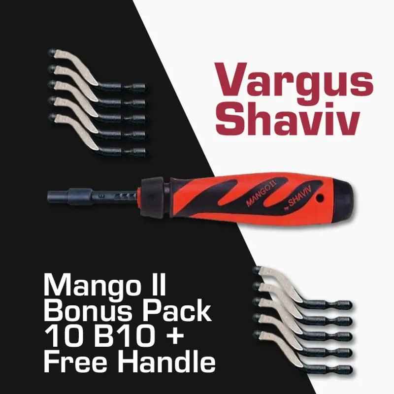 Vargus Shaviv Mango II Bonus Pack 10 B10 + Free Handle