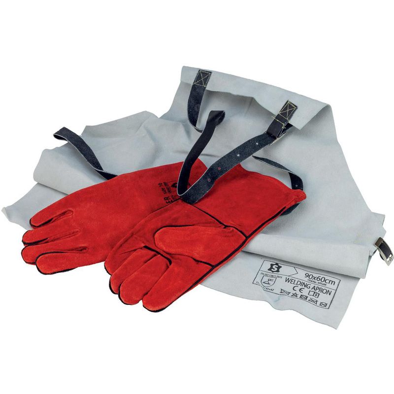 SIP 25112 Leather Welding Gloves and Apron SIP 25112 Leather Welding Gloves and Apron