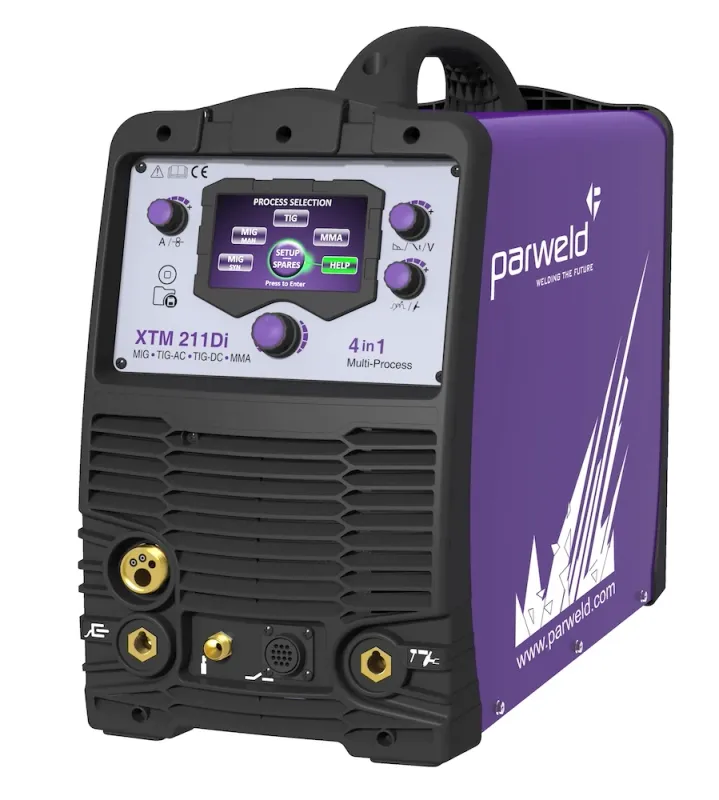 parweld xtm 211di-p2 4 in 1 multi-process inverter welder