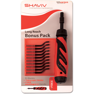 Vargus Shaviv Mango II Bonus Pack 10 E100 + Free Handle mango ii bonus pack 10 e100 and holder handle