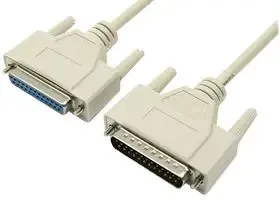 1m 25 way d-sub male to female cable