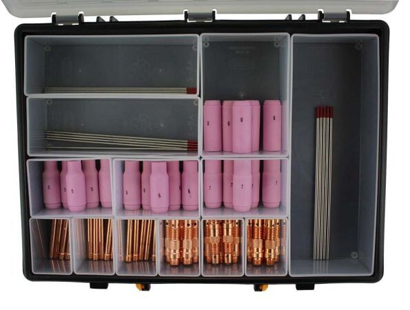 66 piece dc tig welding consumable kit wp17 / 18 / 26