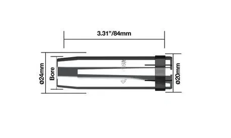 Parweld DS3616 BZL Conical Nozzle for PRO3600 Torch (2 Pack)