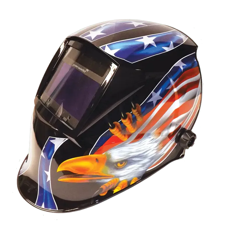 Parweld XR938H/E Large View Light Reactive Welding and Grinding Helmet Eagle Design