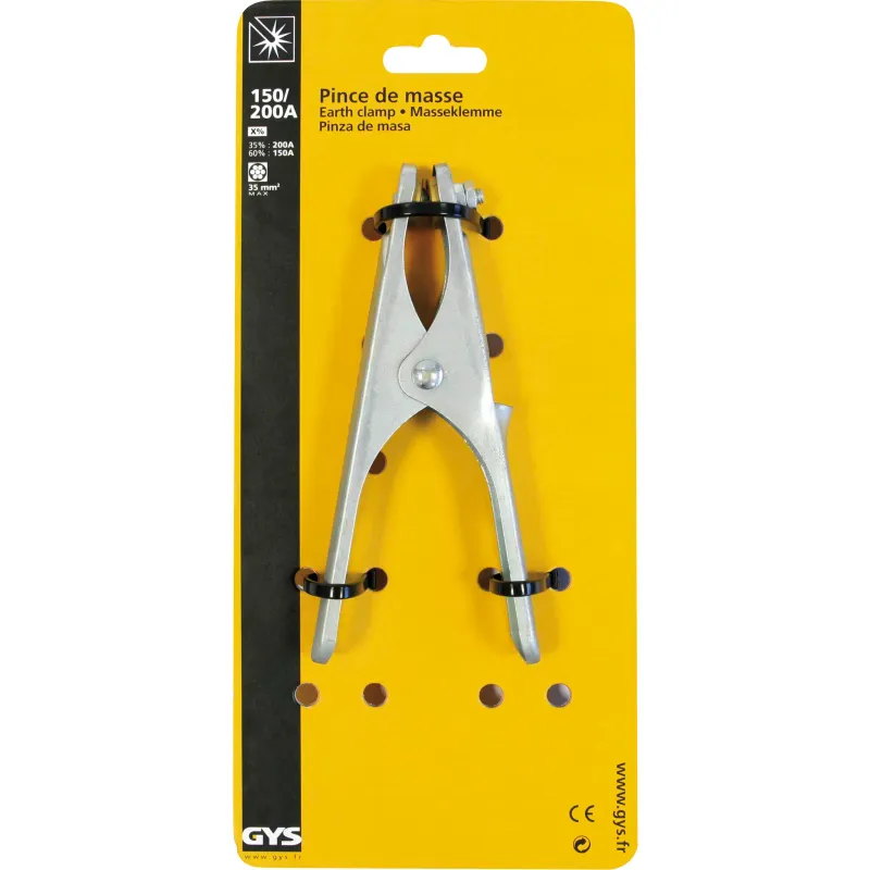 EARTH CLAMP CROCO A200.35 (200A / 35mm²) - on card