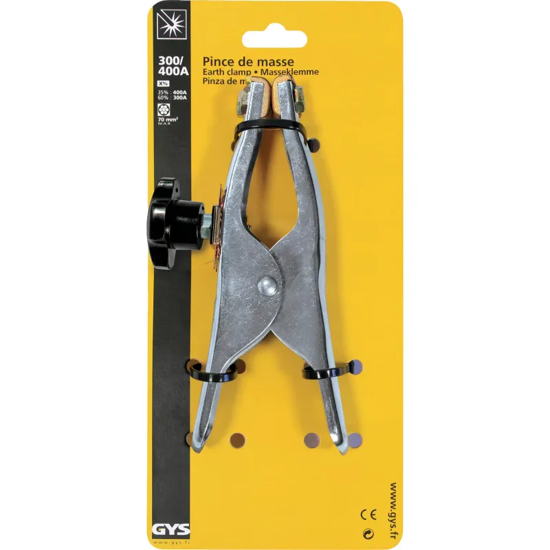 EARTH CLAMP CROCO T400.70 (400A / 70mm² / BRAIDED) - on card