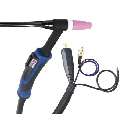 TIG TORCH GRIP SR17DB - 4M - AIR - CONNEC 35/50 + 3p DIN