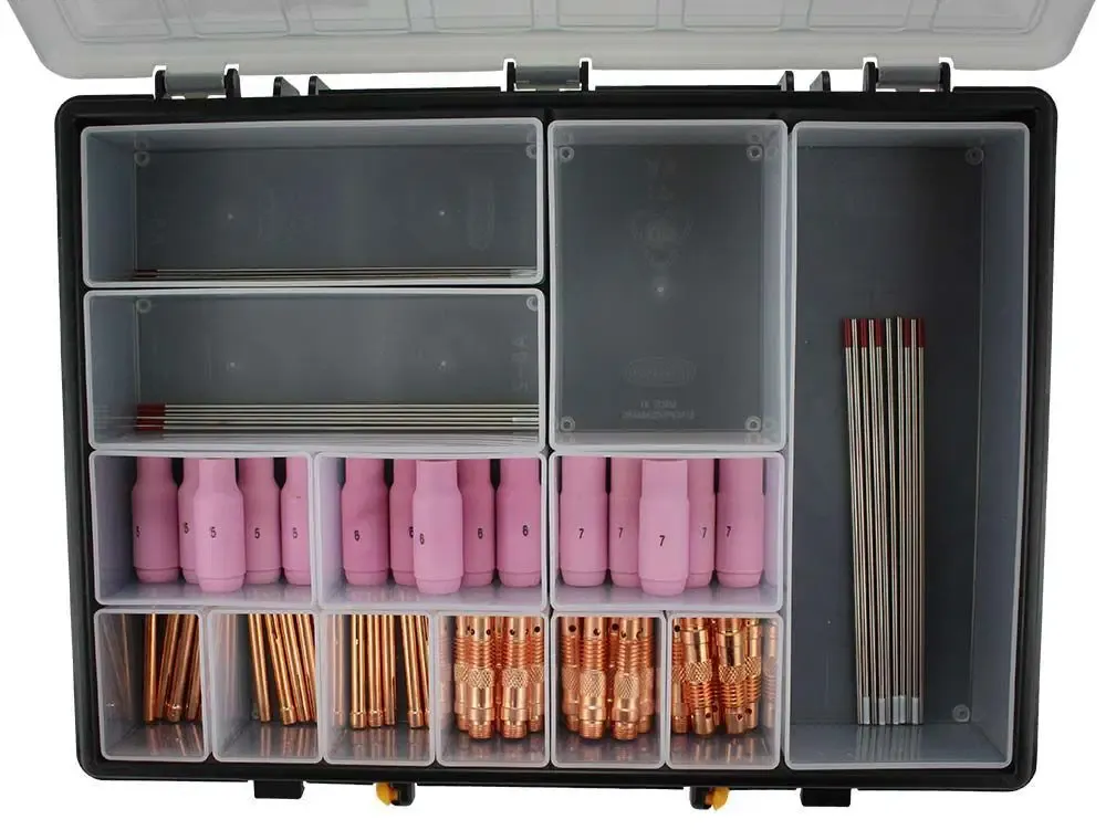 81 piece ACDC TIG Welding Consumable Kit WP17/18/26