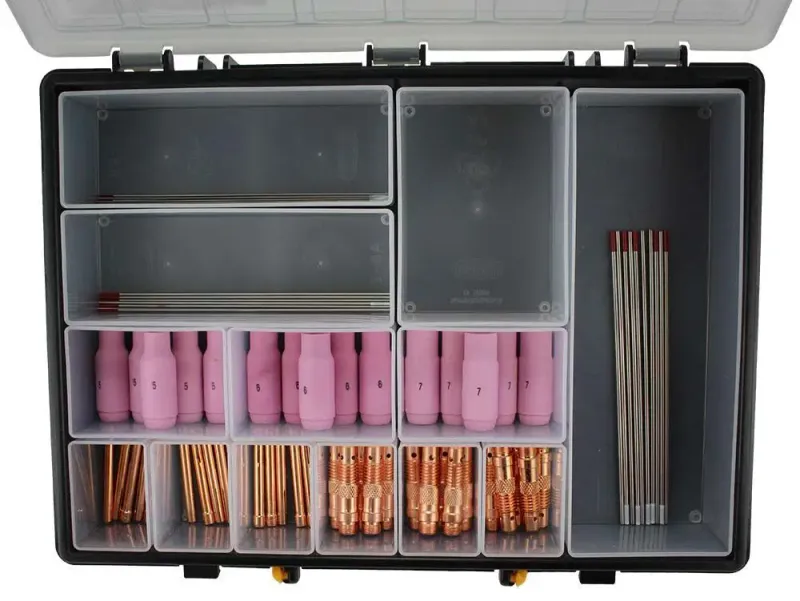 81 piece ACDC TIG Welding Consumable Kit WP17/18/26