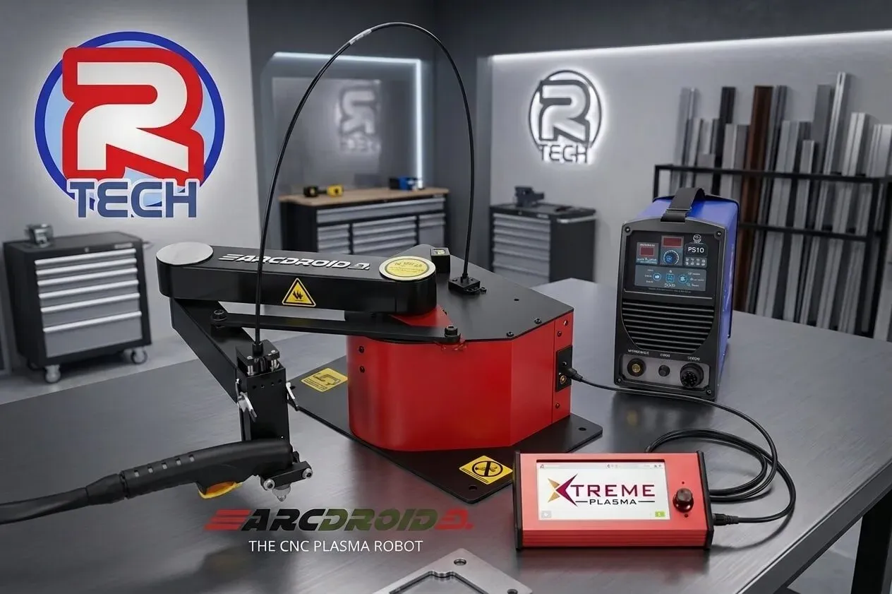 ArcDroid CNC Plasma Robot &amp; R-Tech P51D Plasma Cutter Combo