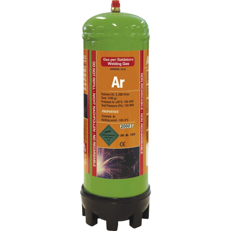 DISPOSABLE GAS CARTRIDGE - PURE ARGON - 2.2L