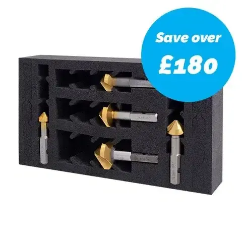 Versadrive 5pc Countersink Set 12.4,16.5,20.5,31mm