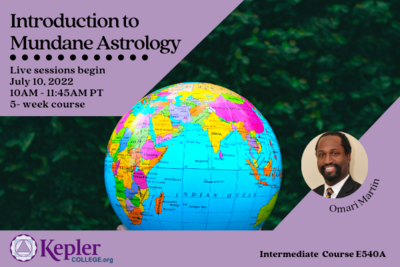 [Course] E540A Introduction to Mundane Astrology E540A-21-22-4