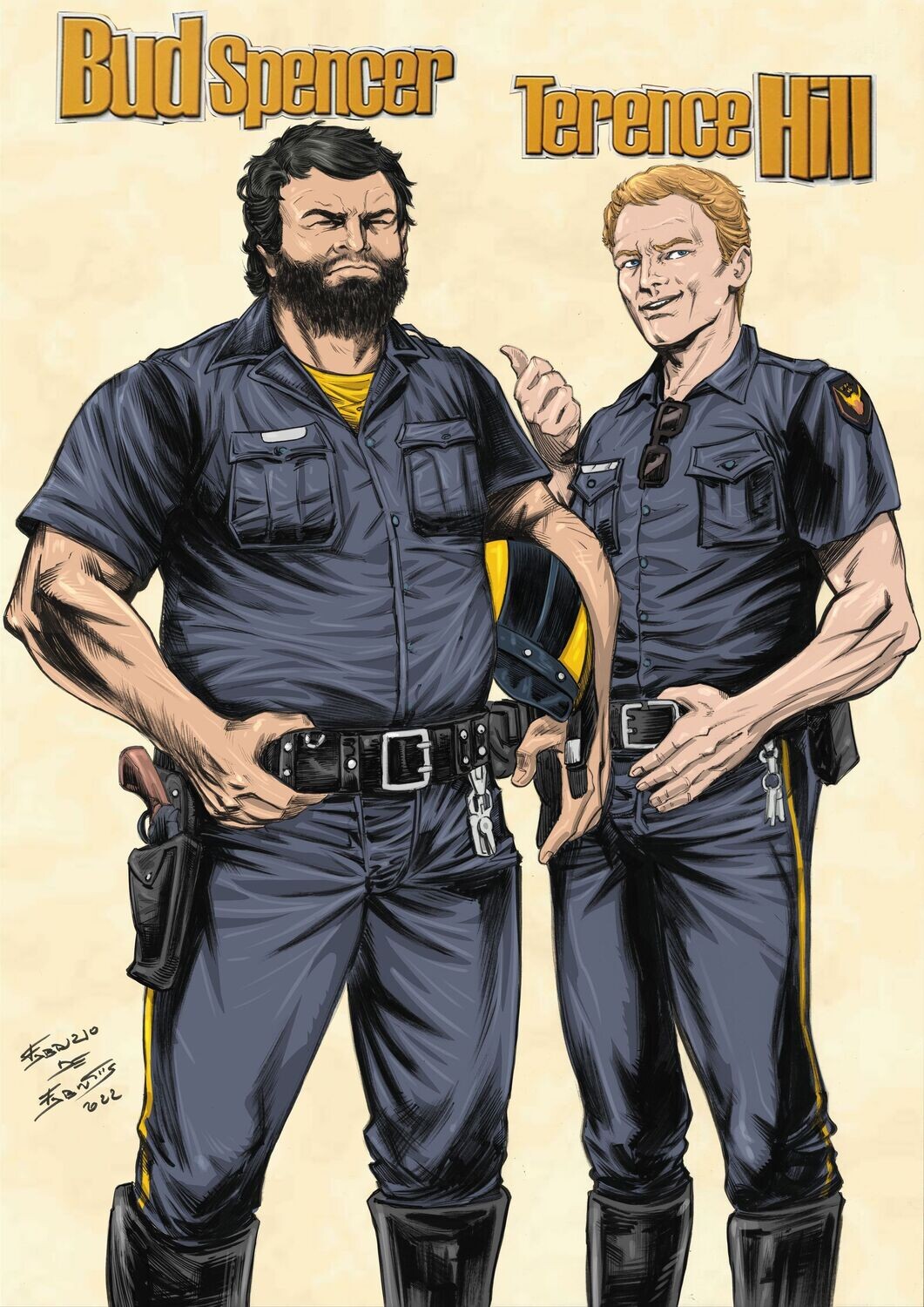 BUD SPENCER E TERENCE HILL - Stampa A3