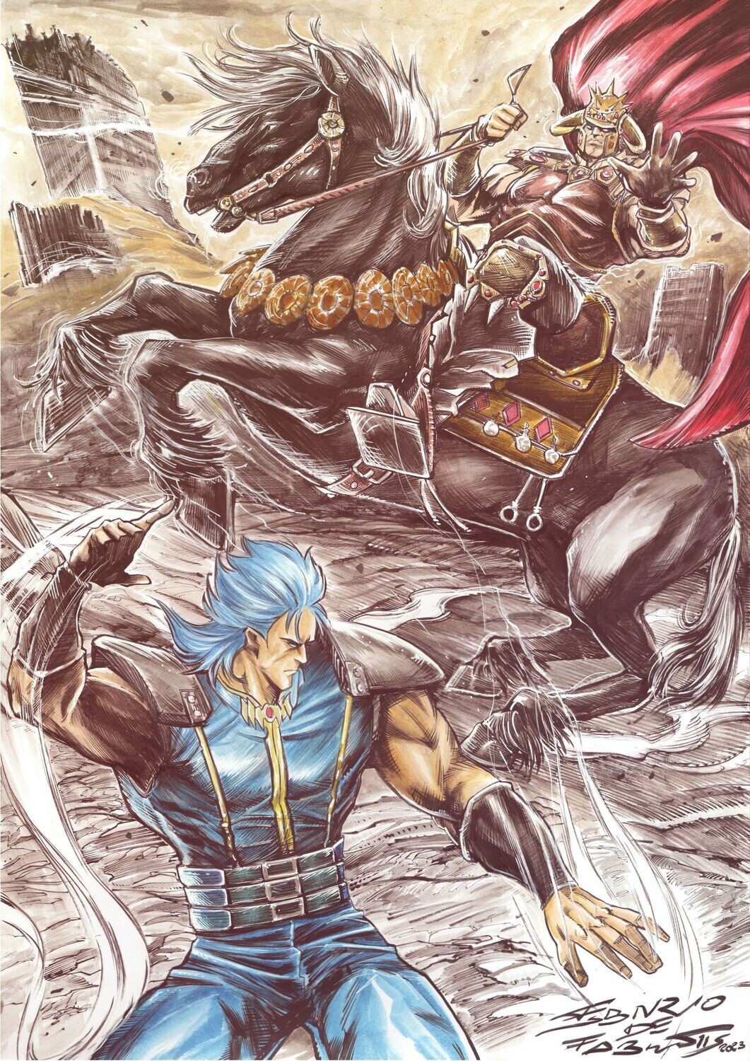 SHIN VS RAUL - Stampa A3